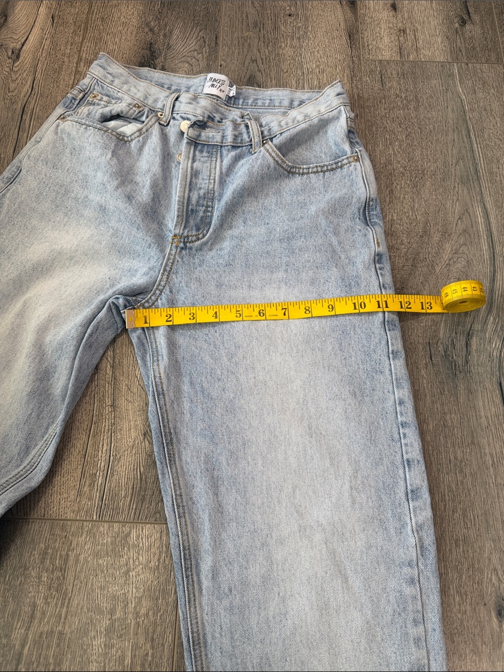 Princess Polly Pale Blue High-Rise Mom Jeans - Picture 9 of 10